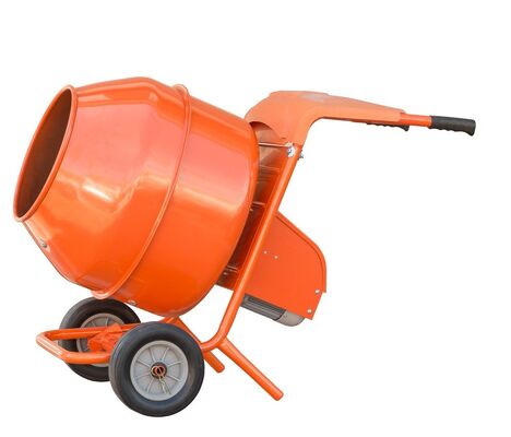 Cement Plant Equipments Equipped With Corrosion Resistant Drum And Mobile Handcart Frame For Concrete Mixing Operations