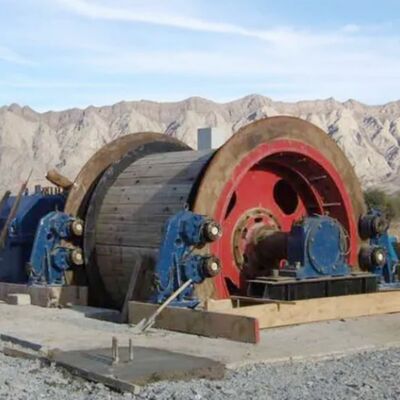 JKM JKMD Tower Multi Rope Friction Mine Hoist Landing