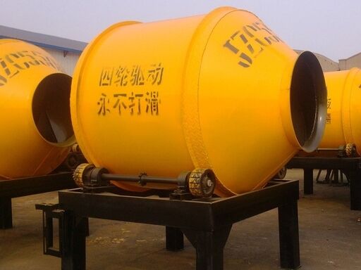 Cement Plant Equipments Small Drum Mixer For Construction Sites