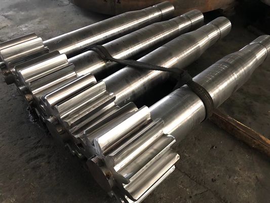 30Mode Integral 100TPD Pinion Gear Shaft And Ball Mill Pinion Gear Factory