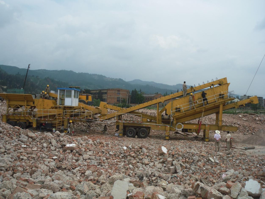 Construction Waste Crusher with capacity 100tph  and mobile crusher and portable crusher factory price