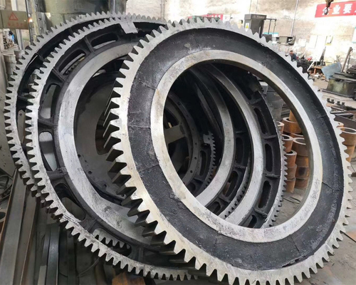 10Module aan 70Module de Grote Molen van Ring Gear For Rotary Kiln en van de Bal