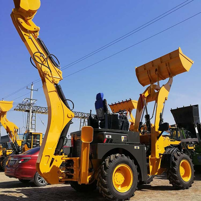 Emmer het Dumpen Hoogte 3500mm Backhoe Machines van de Lader de Op zwaar werk berekende Bouw