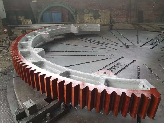 42crmo4 Steel Sag Mill Girth Gear In Cement En Mineralen Industrie