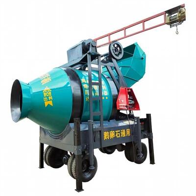 Cementenfabriekstoerusting Betonmengmachine met kanteltrommel Diesel mobiele mengmachine voor de bouw van mijnwegen