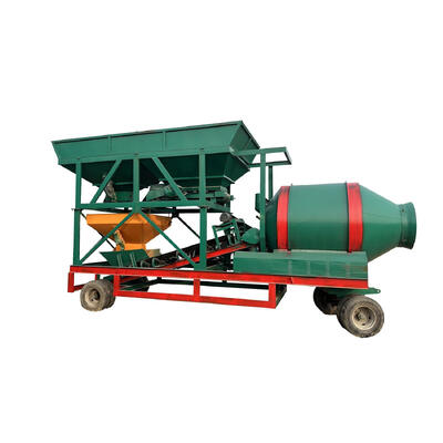 Cementerijapparatuur JZM-serie Vaste hoppertrommel Mixer Mobiele Betonmengmachine Met Spiraalvoeder