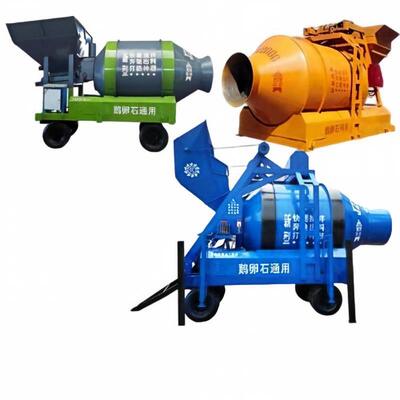 Cementfabriek Apparatuur Bouwmachines Vaste Bak Trommelmenger Cement Betonmenger Machine Voor Mijnbouw Ondersteuningsproject