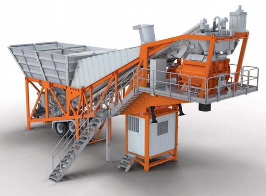 JS Mobiele Geforceerde Menginstallatie Mobiele Betonmenginstallatie Cementfabriek Apparatuur OEM Beschikbaar