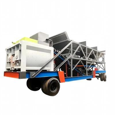 JS Mobiele gedwongen menginstallatie 20 tot 180 m3/h Output Cementinstallatieapparatuur China Leverancier