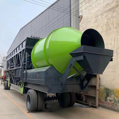 Complete mobiele betonproductielijn JZM-serie trommelmenginstallatie cementfabriekapparatuur voor wegenbouw