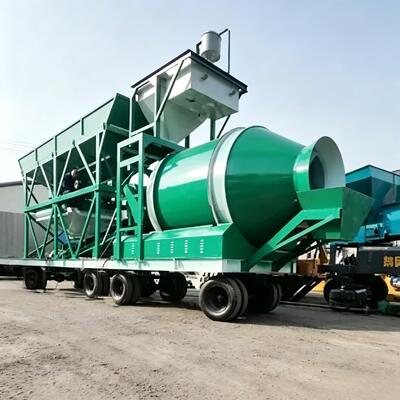 Hoge efficiëntie JZM mobiele betonmenginstallatie Cementinstallatie apparatuur Precieze weegdrum mengstation