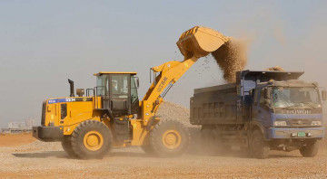 Comfortabele 653D-Op zwaar werk berekende de Bouwmachines van de Wiellader
