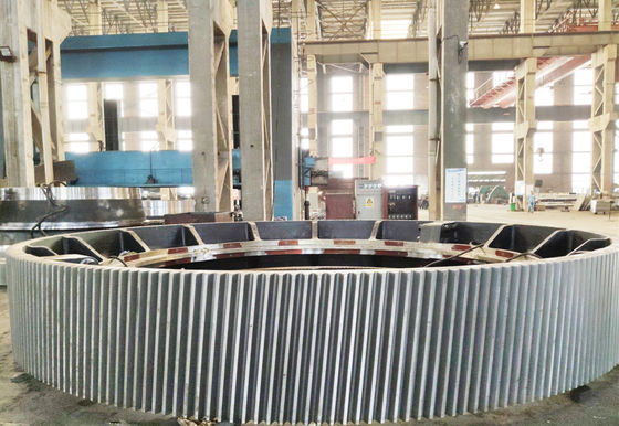 Gietende van het Staal Grote Ring Gear Rotary Kiln External van ZG310-570 42CrMo de Aansporingstand
